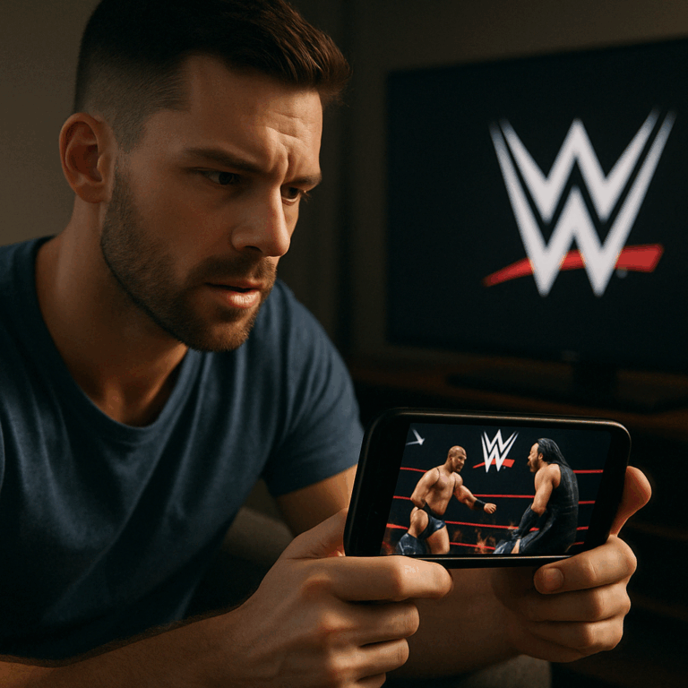 WWE direto do seu dispositivo móvel