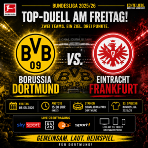 Borussia Dortmund x Eintracht Frankfurt