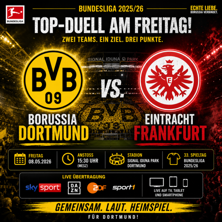 Borussia Dortmund x Eintracht Frankfurt